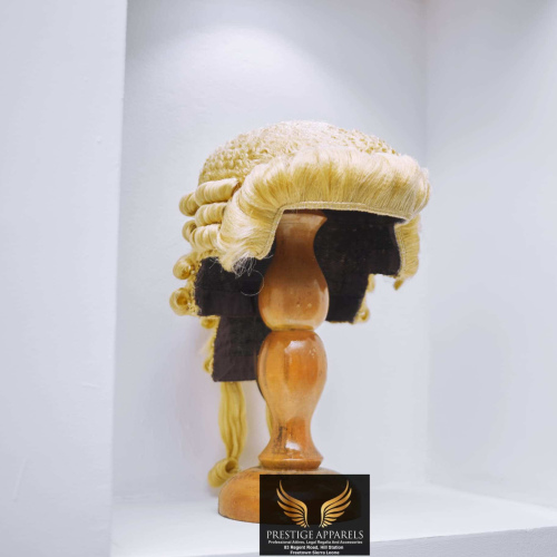 Gold-Trimmed Legal Wig